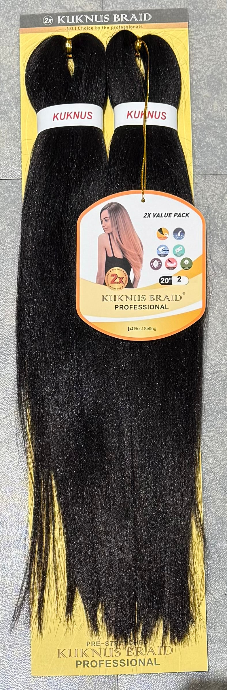 Ez Spetra 2x Synthetic Braids Anti-Itch Fibre For Braiding Hair 20"-26"