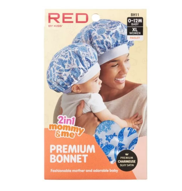 2 in 1 Mommy & Me Premium Bonnet