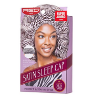 Satin Sleep Cap Super Jumbo Zebra