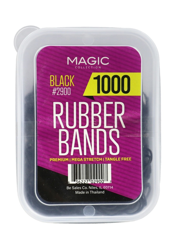 Rubber Bands Black – 1000 Pieces