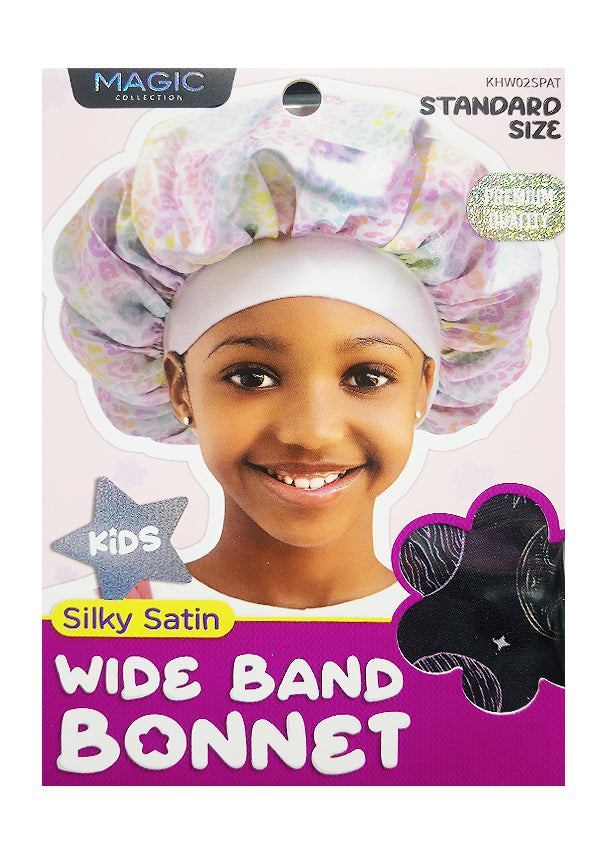 Kids Silky Satin Wide Band Bonnet – Pattern