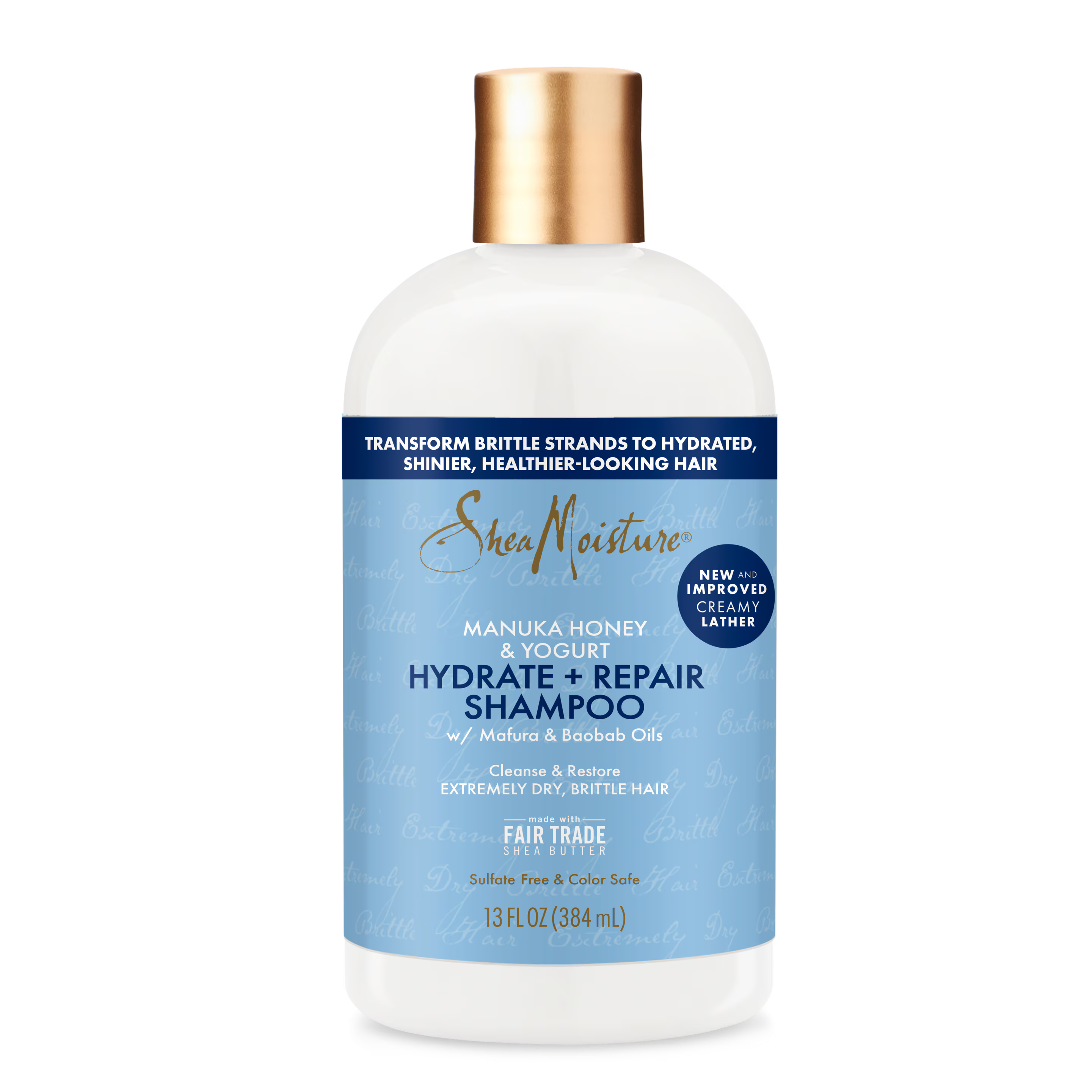 SheaMoisture Manuka Honey & Yogurt Hydrate & Repair Shampoo – 13 fl oz (384 ml)
