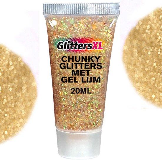 Chunky Glitter Gel – Gold 20ml