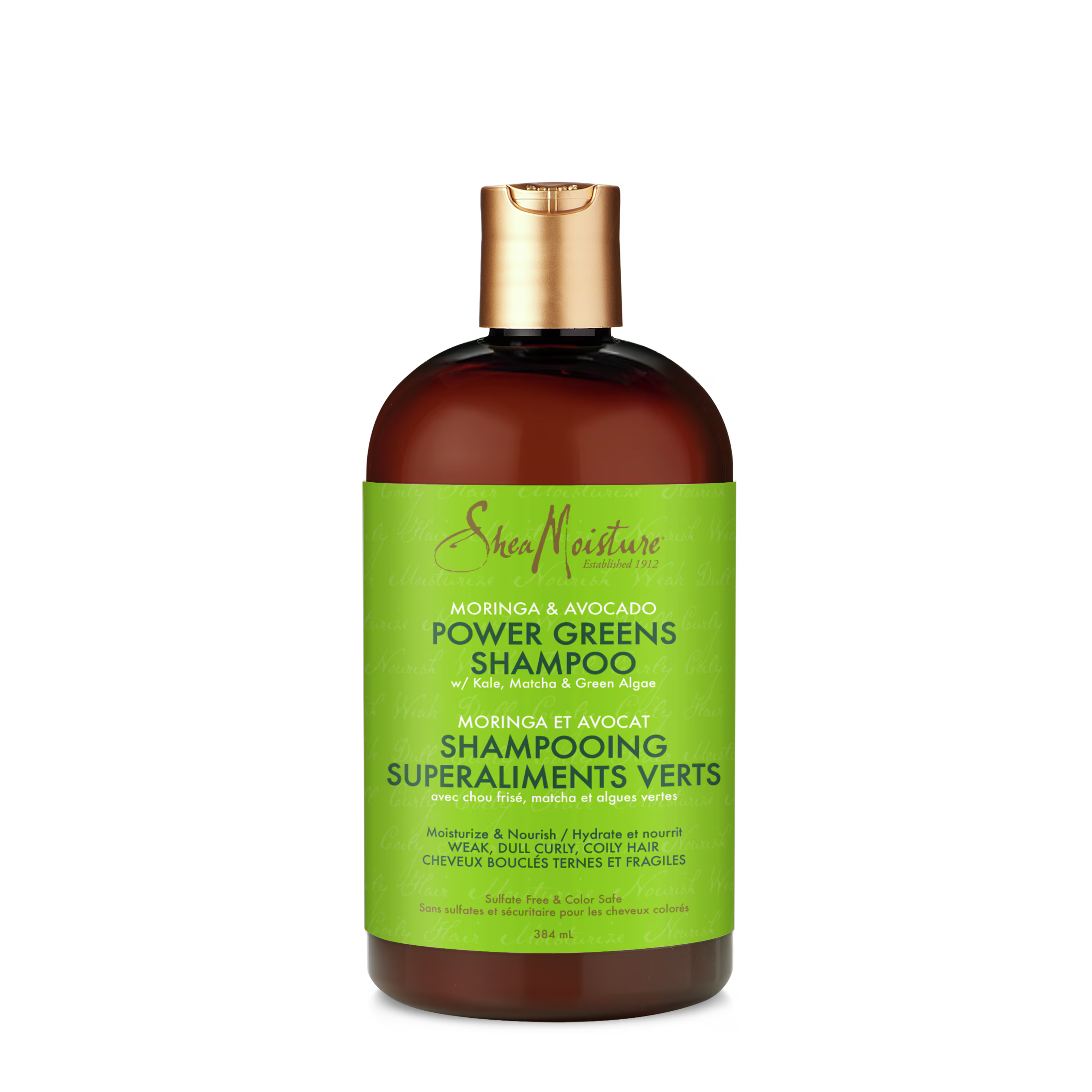 SheaMoisture Moringa & Avocado Power Greens Shampoo – 384 ml / 13 fl oz