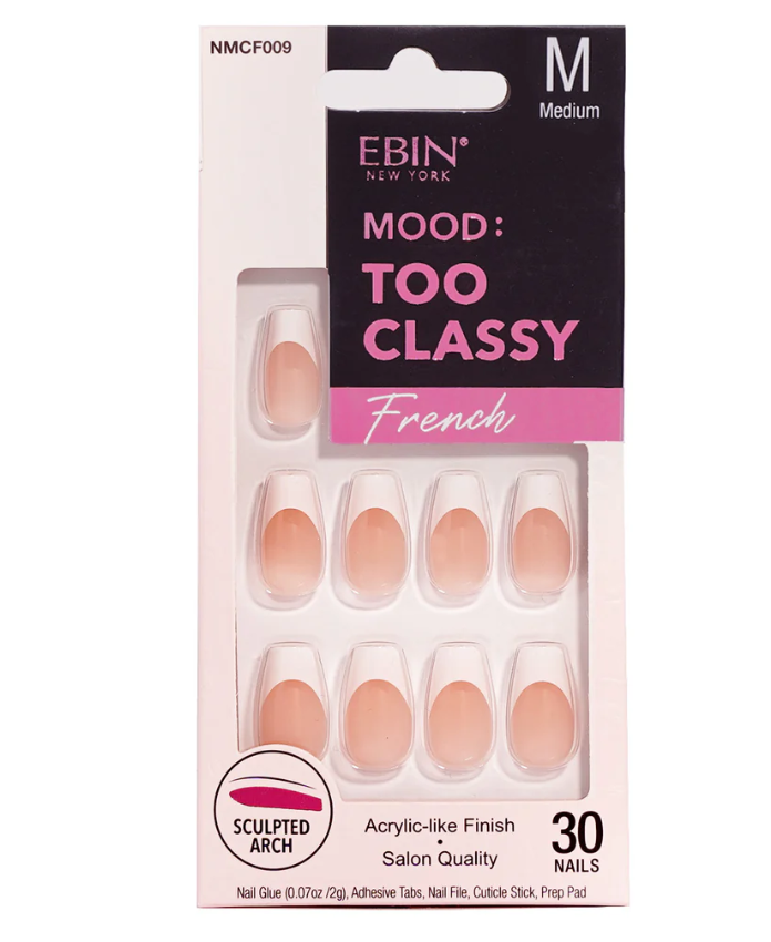 Mood Too Classy French Press-On Nails Medium