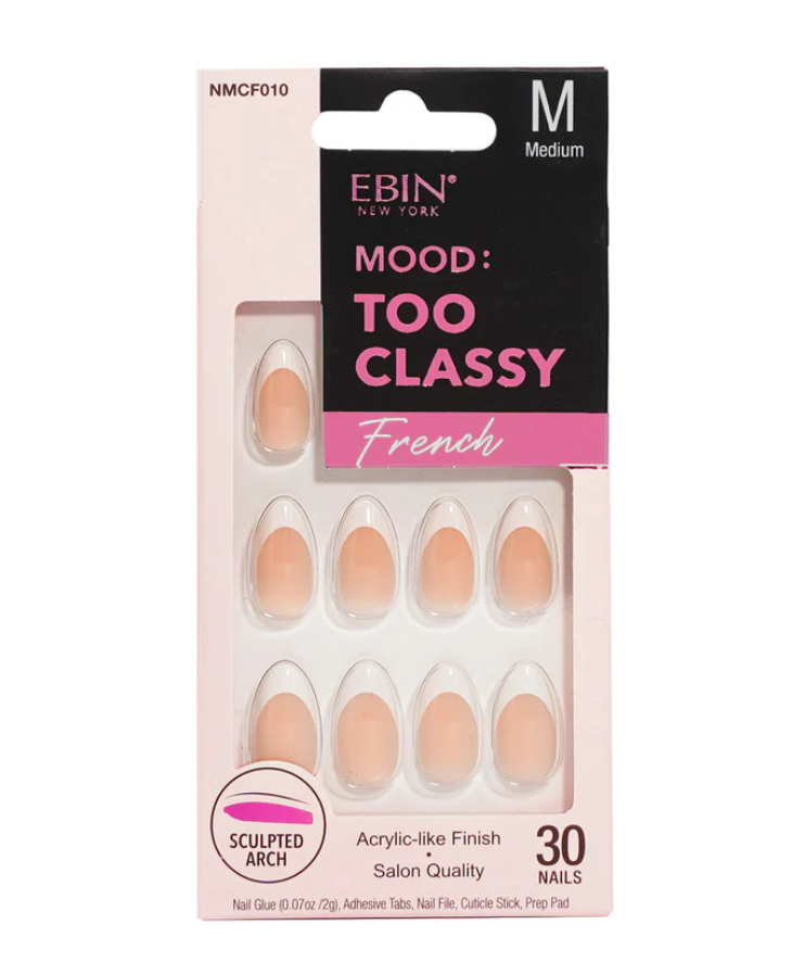 Mood Too Classy French Press-On Nails Medium
