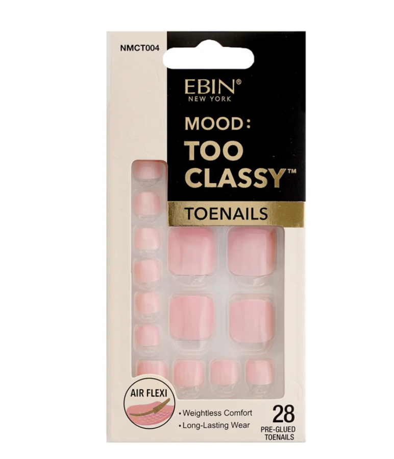 Mood Too Classy Toenails Baby Pink