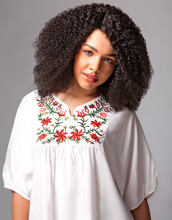 Bohemian Style Wig - Natural Brazillian Hair 18"
