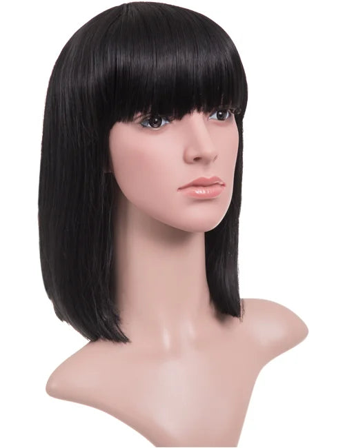 Nicole Shoulder-Length Fringe Bob Full Head Wig