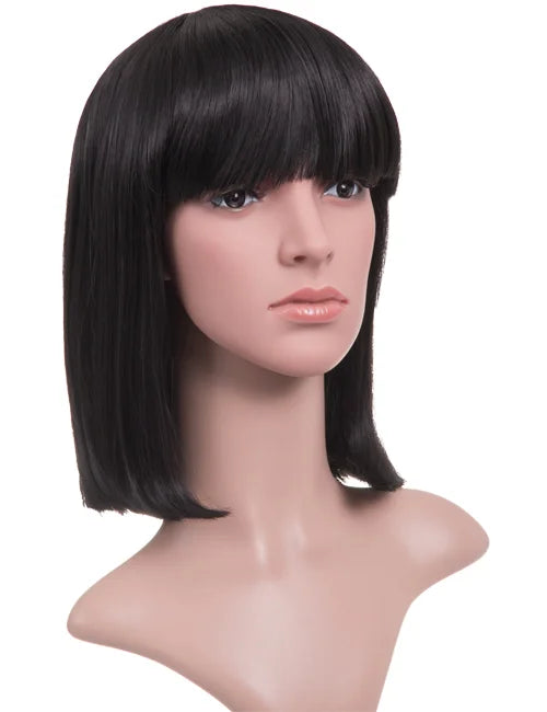 Nicole Shoulder-Length Fringe Bob Full Head Wig