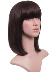 Nicole Shoulder-Length Fringe Bob Full Head Wig