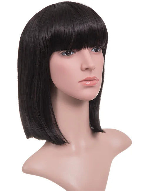 Nicole Shoulder-Length Fringe Bob Full Head Wig