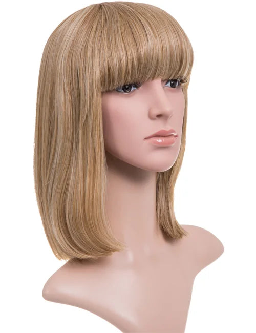 Nicole Shoulder-Length Fringe Bob Full Head Wig