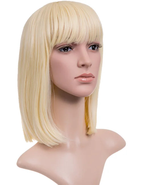 Nicole Shoulder-Length Fringe Bob Full Head Wig