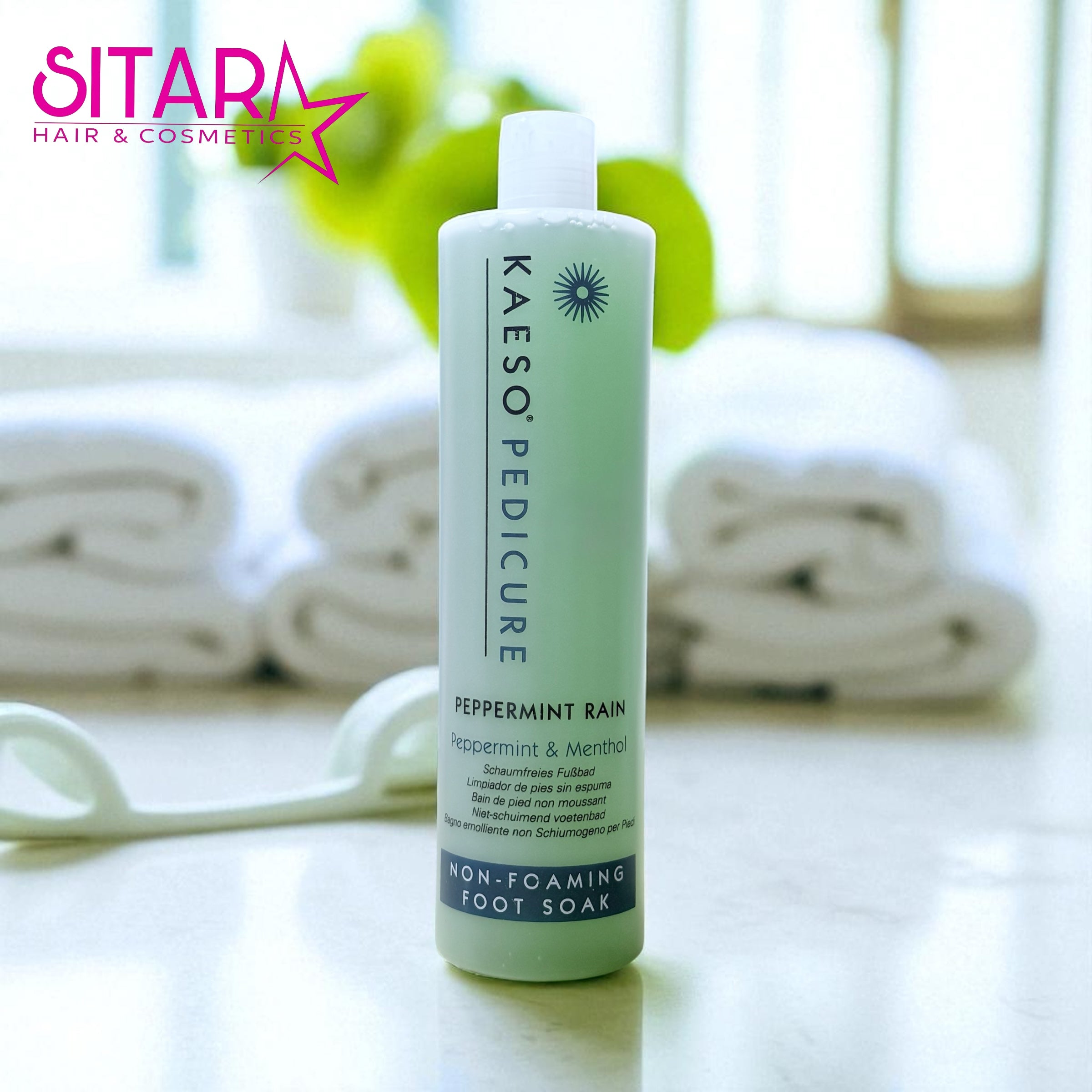 Kaeso Pedicure Peppermint Rain Non-Foaming Foot Soak 495ml