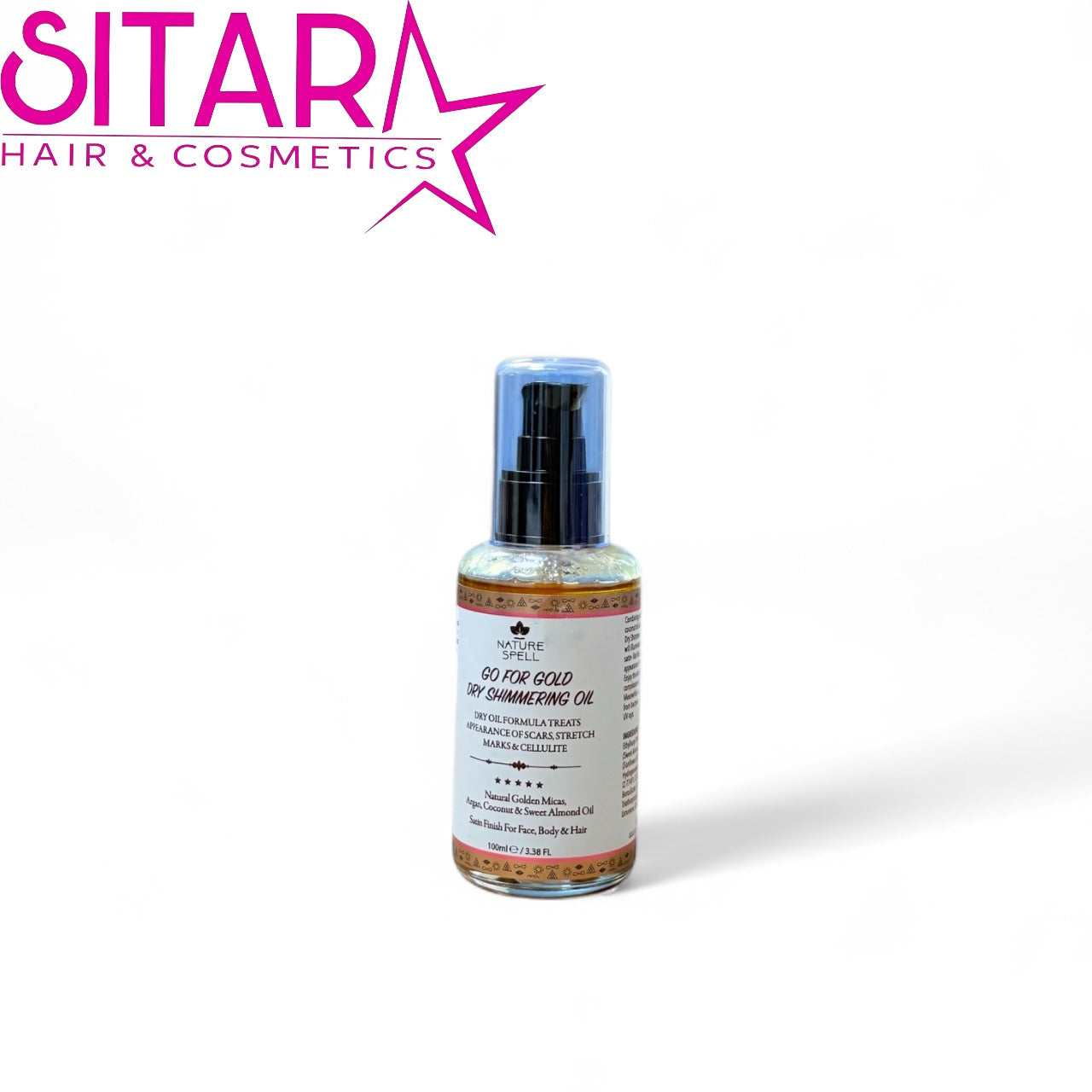 Nature Spell Go For Gold Dry Shimmering Oil 100ml