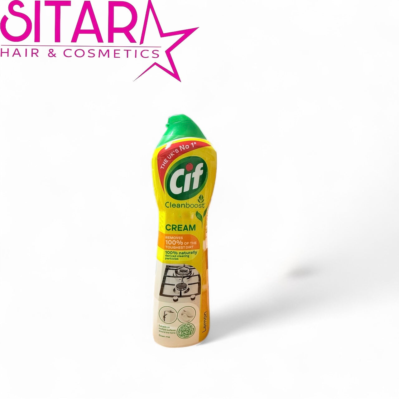 Cif Cleanboost Cream Cleaner Lemon 500ml