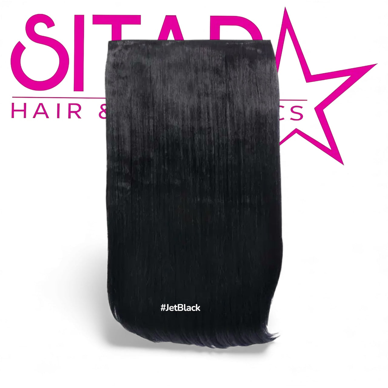 One Piece Straight Clip In Extension Heat Resistance Synthetic Hair