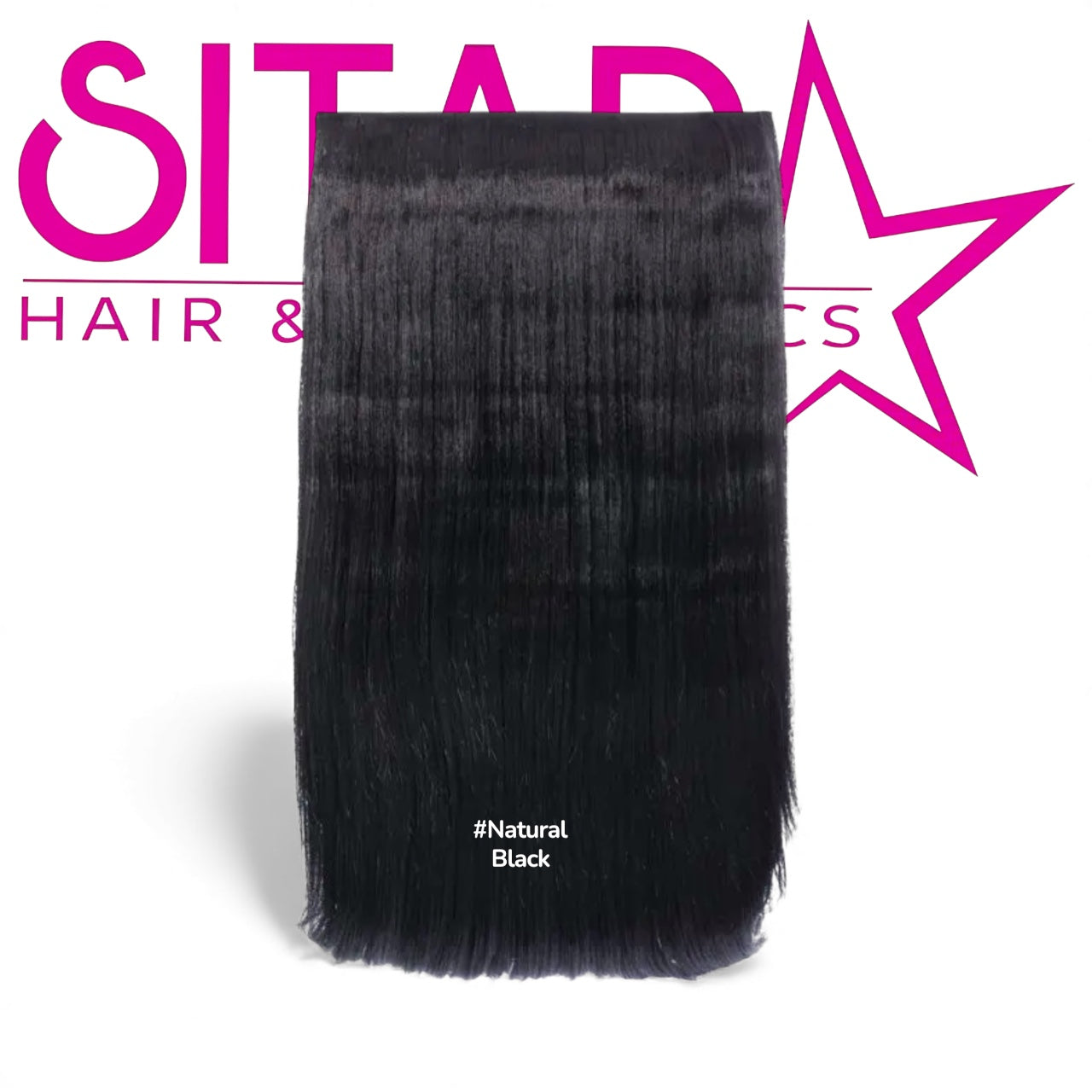 One Piece Straight Clip In Extension Heat Resistance Synthetic Hair