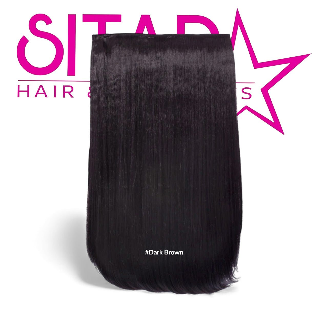 One Piece Straight Clip In Extension Heat Resistance Synthetic Hair