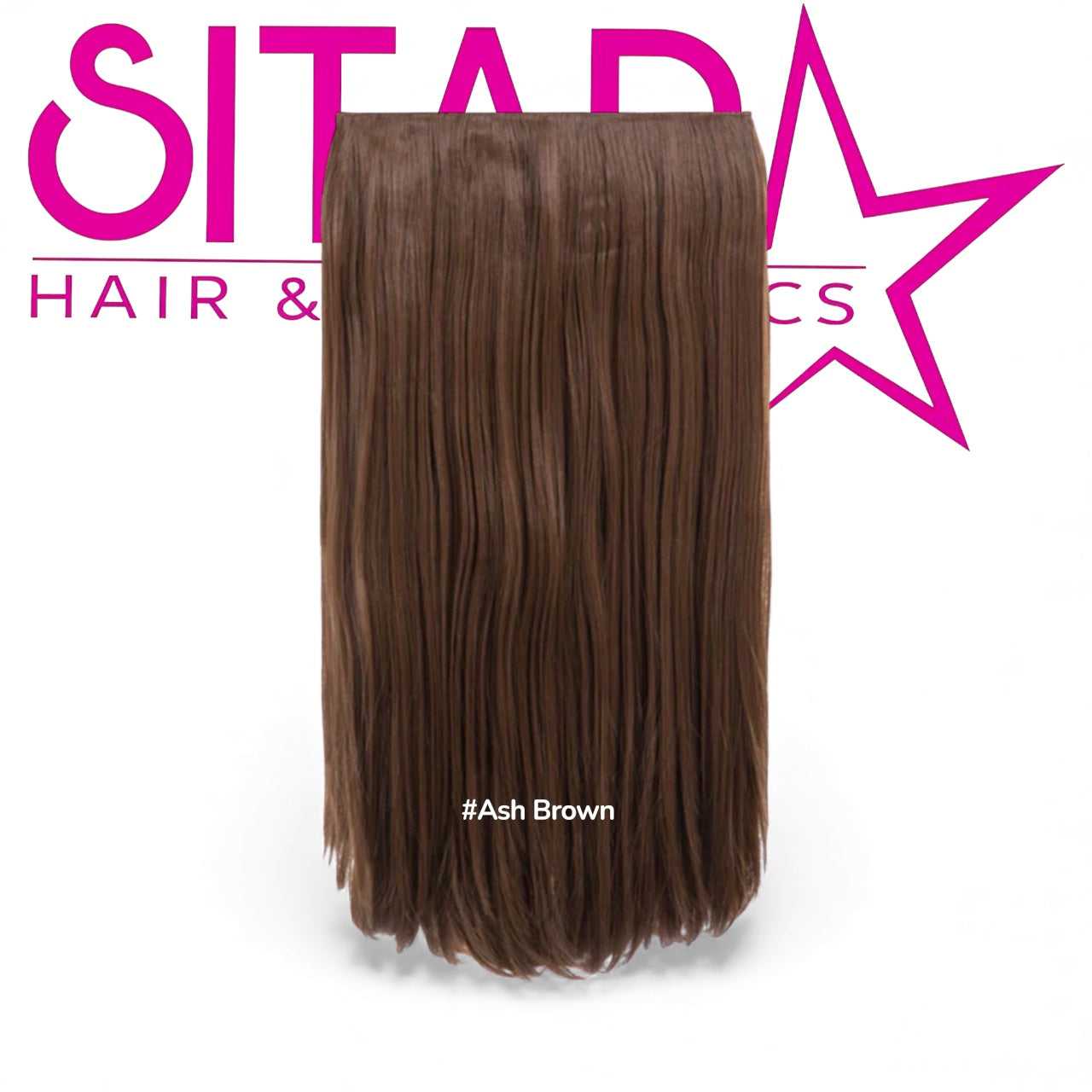 One Piece Straight Clip In Extension Heat Resistance Synthetic Hair