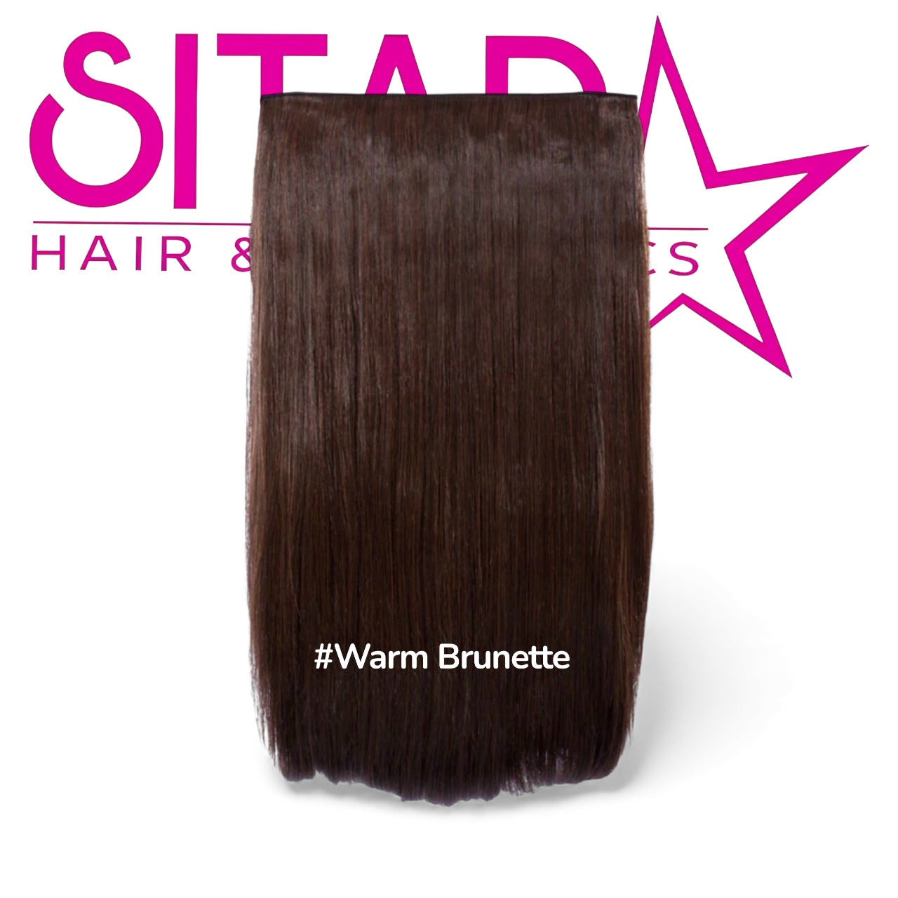 One Piece Straight Clip In Extension Heat Resistance Synthetic Hair