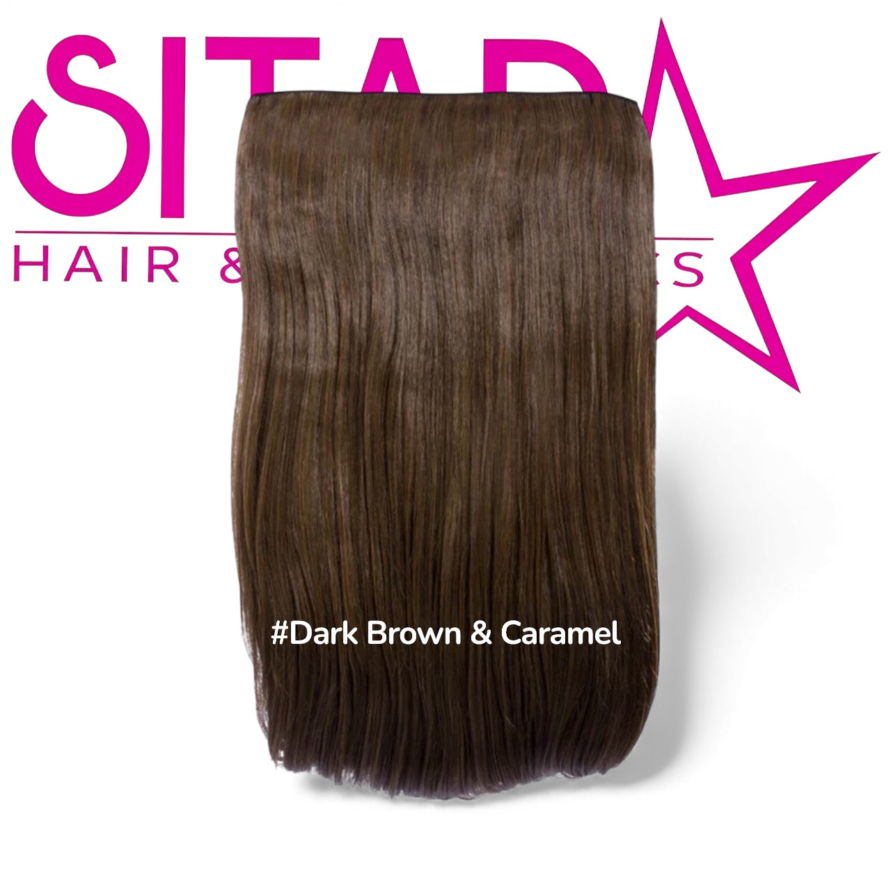 One Piece Straight Clip In Extension Heat Resistance Synthetic Hair