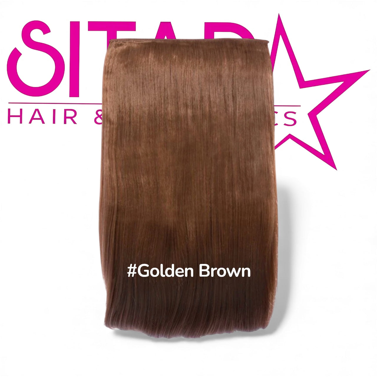 One Piece Straight Clip In Extension Heat Resistance Synthetic Hair