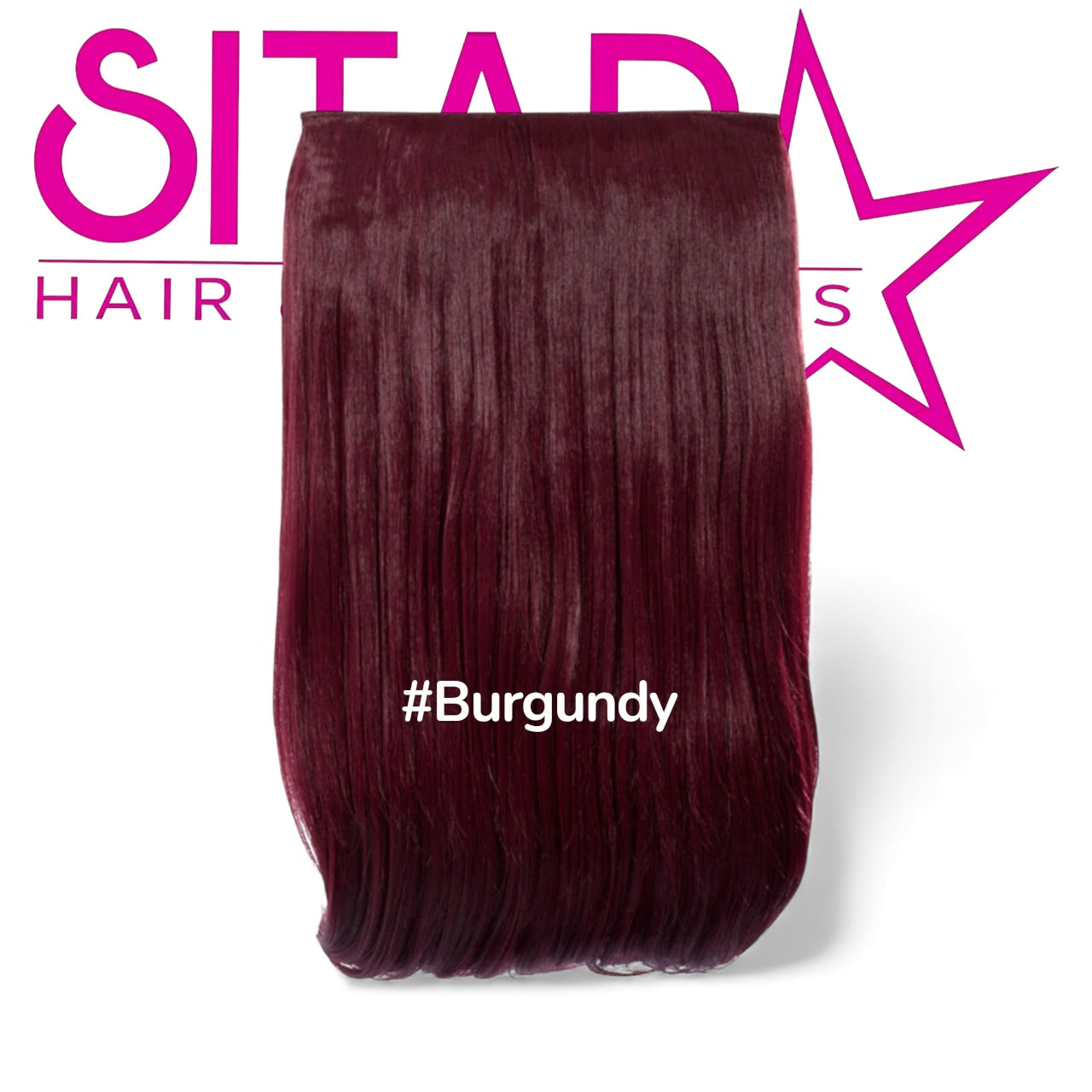 One Piece Straight Clip In Extension Heat Resistance Synthetic Hair