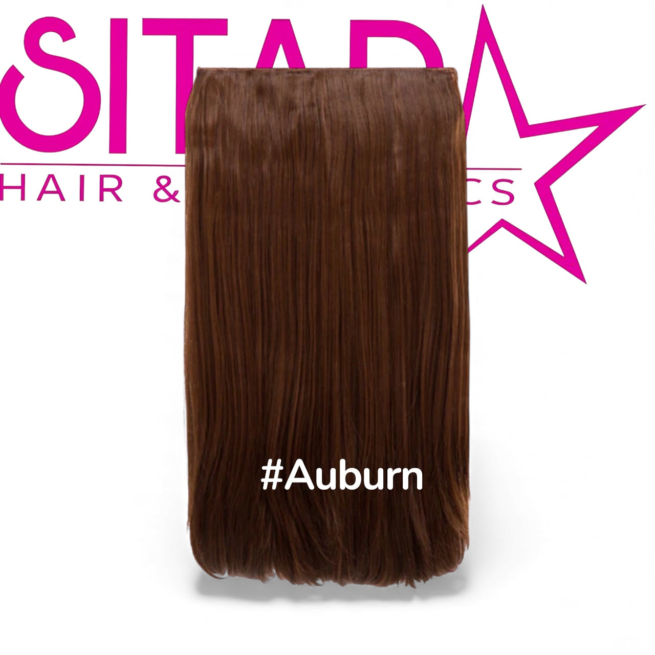 One Piece Straight Clip In Extension Heat Resistance Synthetic Hair