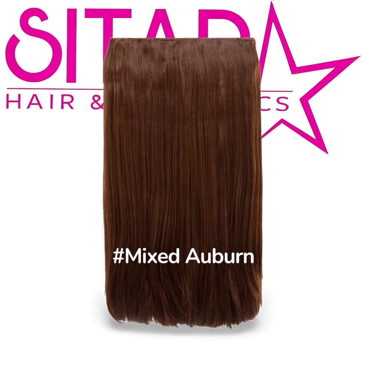 One Piece Straight Clip In Extension Heat Resistance Synthetic Hair