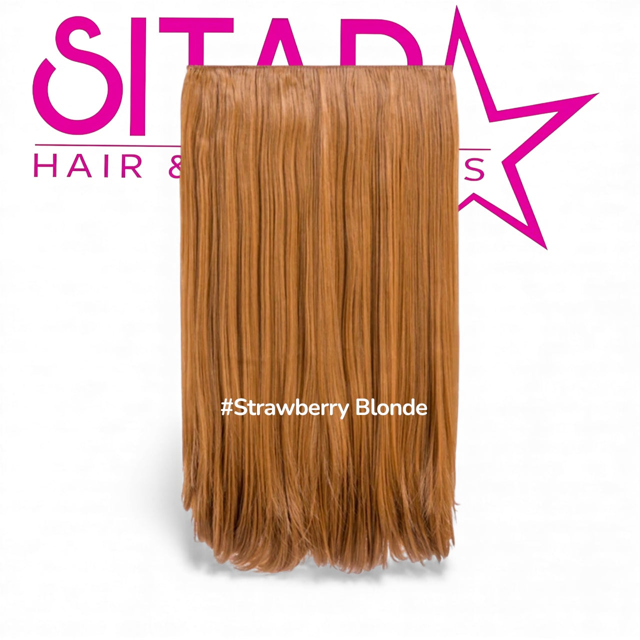 One Piece Straight Clip In Extension Heat Resistance Synthetic Hair