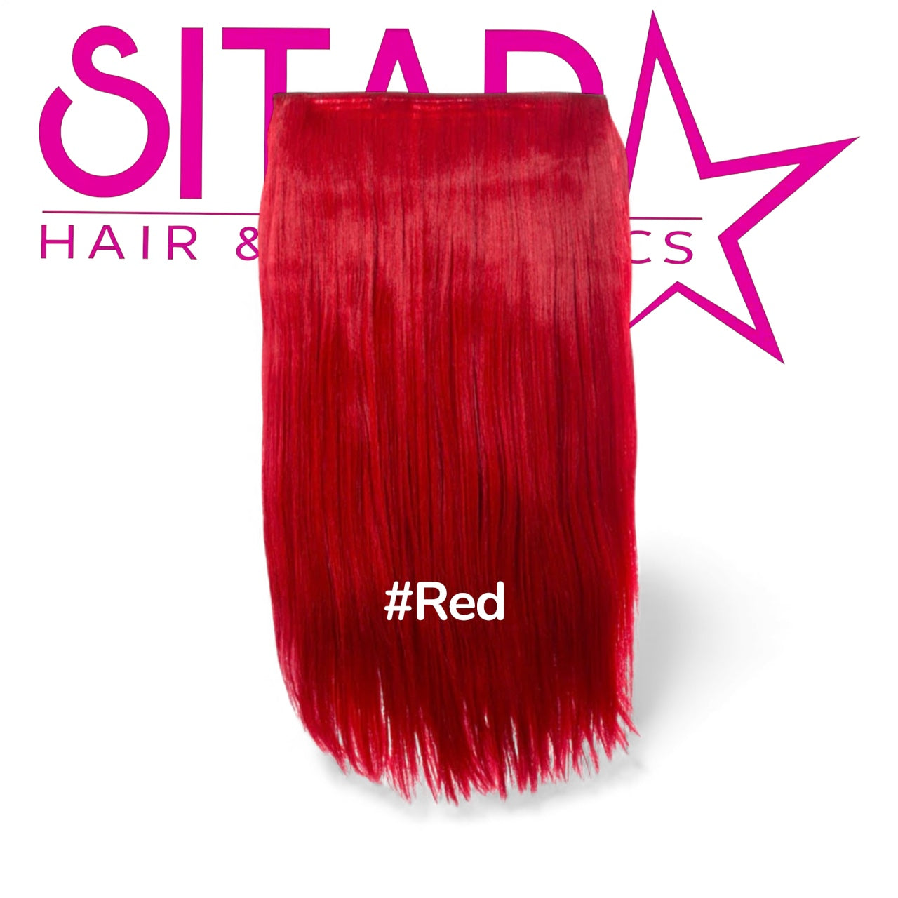 One Piece Straight Clip In Extension Heat Resistance Synthetic Hair