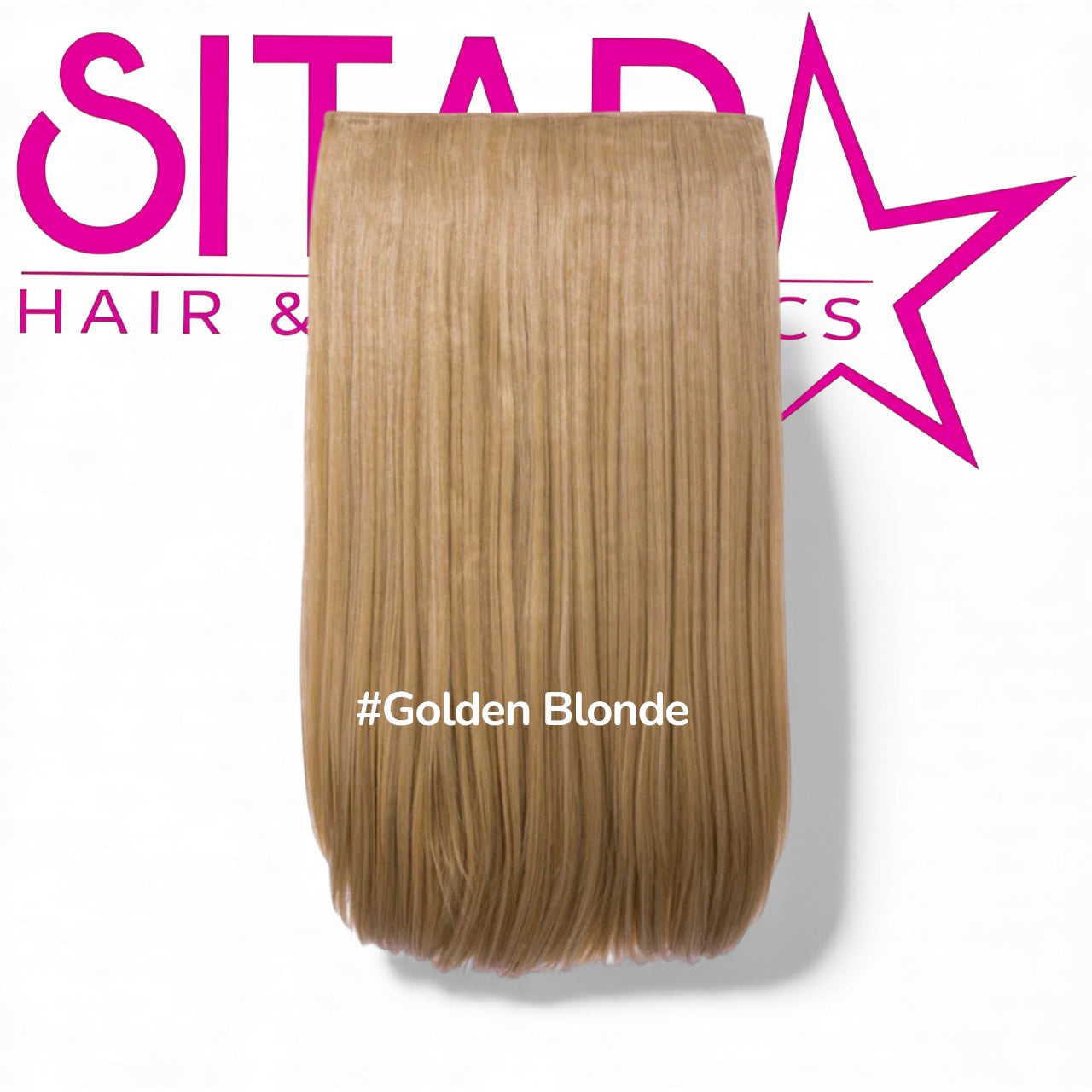 One Piece Straight Clip In Extension Heat Resistance Synthetic Hair