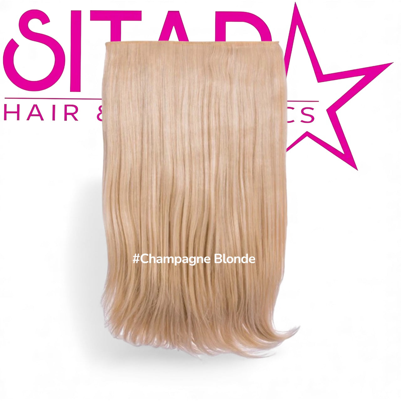 One Piece Straight Clip In Extension Heat Resistance Synthetic Hair