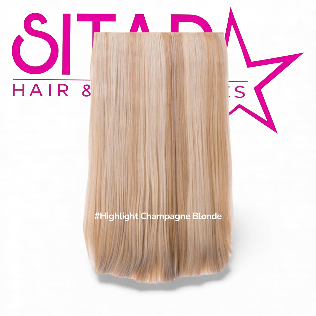 One Piece Straight Clip In Extension Heat Resistance Synthetic Hair