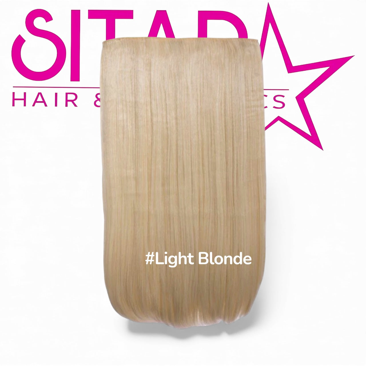 One Piece Straight Clip In Extension Heat Resistance Synthetic Hair