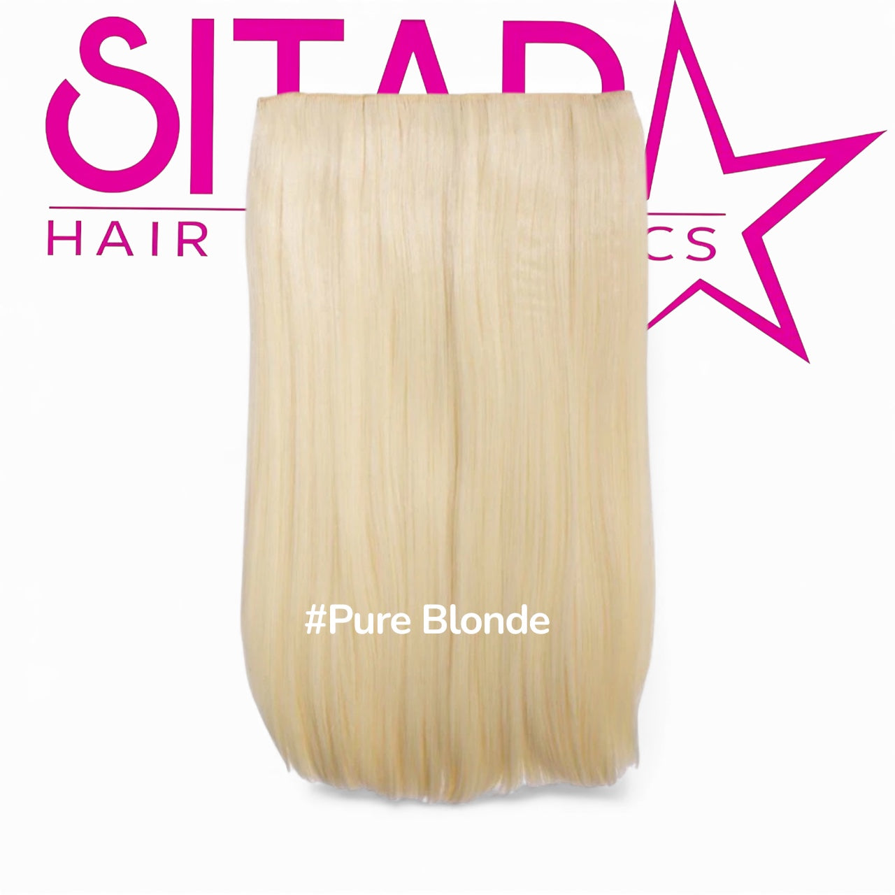 One Piece Straight Clip In Extension Heat Resistance Synthetic Hair