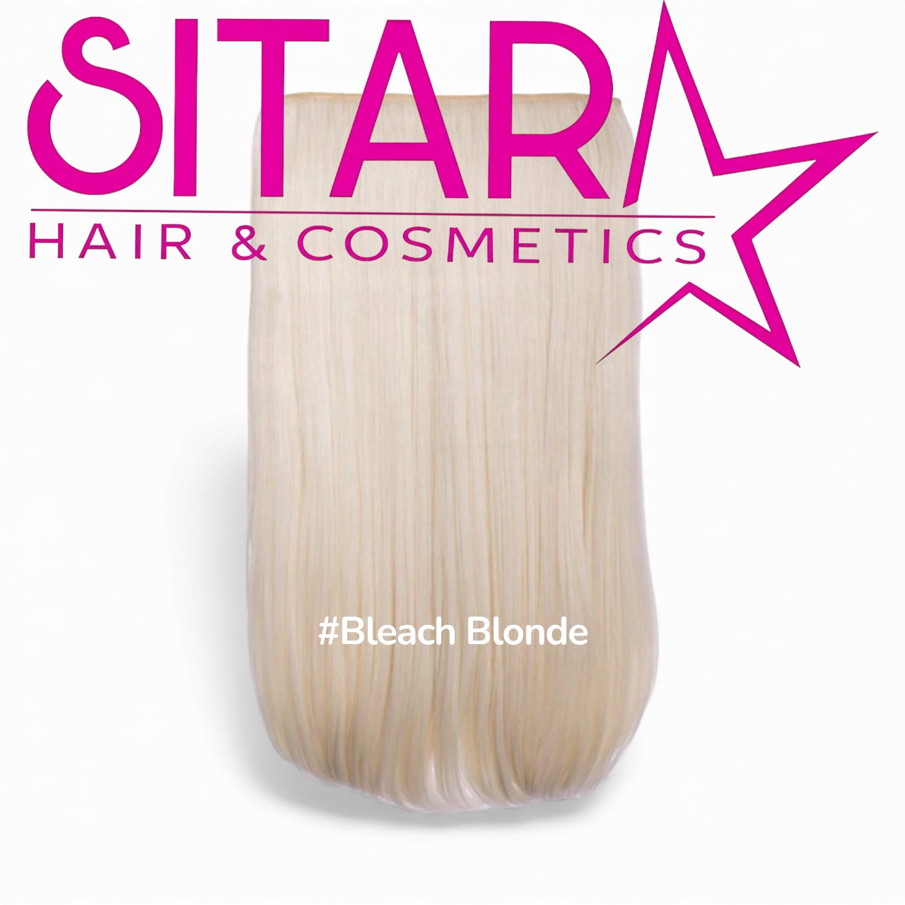 One Piece Straight Clip In Extension Heat Resistance Synthetic Hair