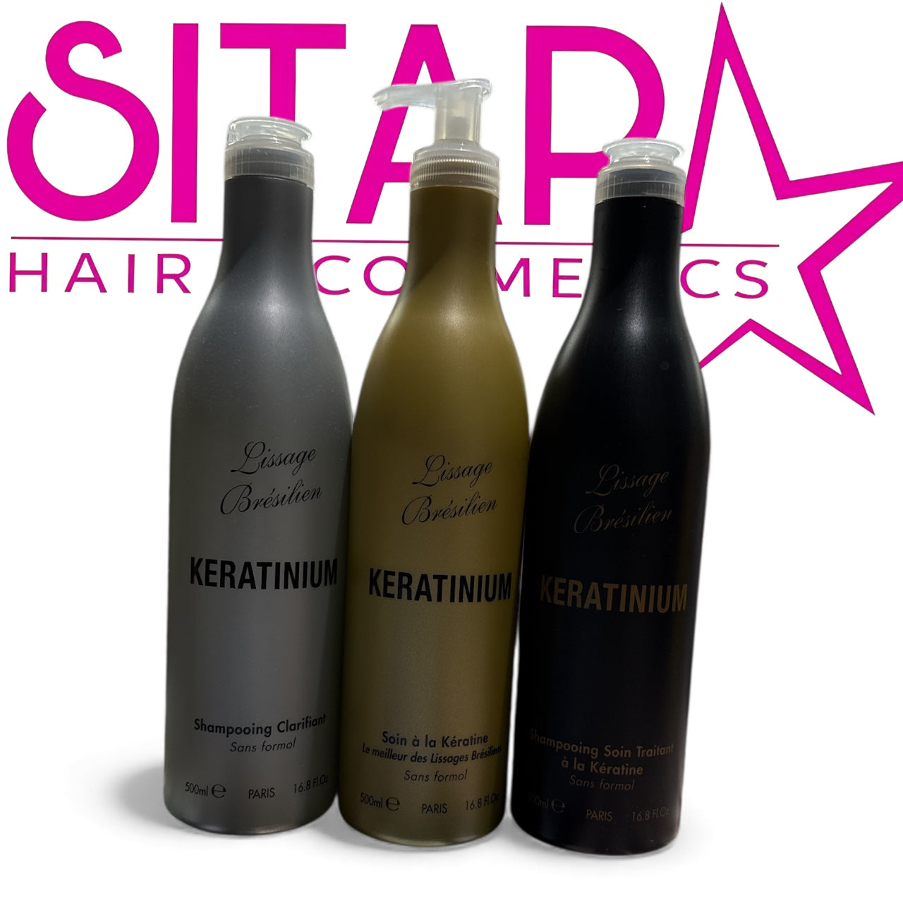 Lissage Brésilien Keratinium Brazilian Keratin Straightening Kit 500ml