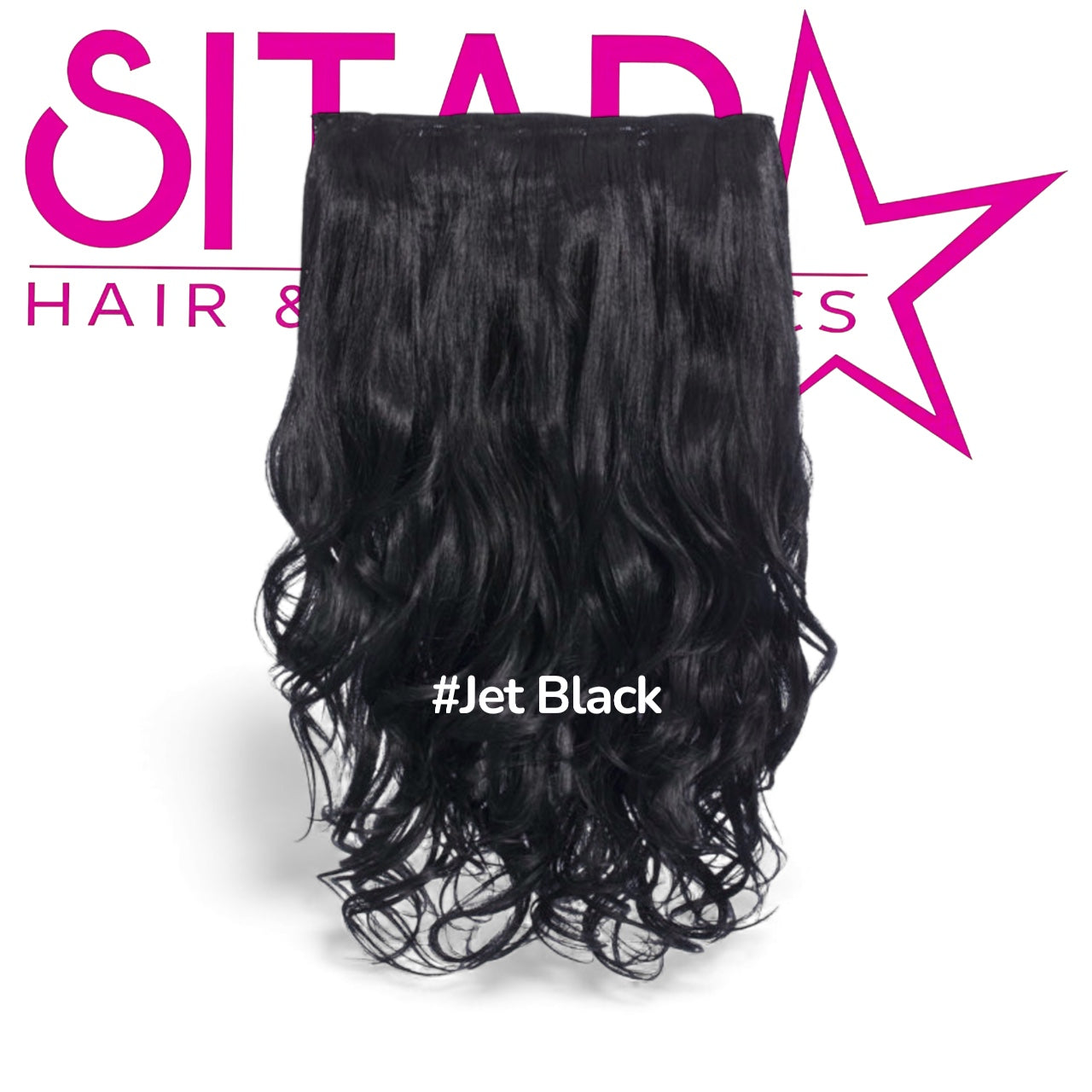 One Piece Curly Clip In Extension Heat Resistance Synthetic Hair