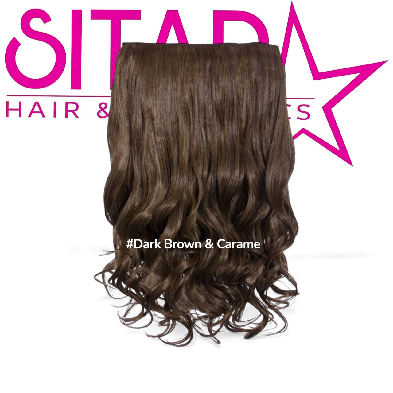 One Piece Curly Clip In Extension Heat Resistance Synthetic Hair