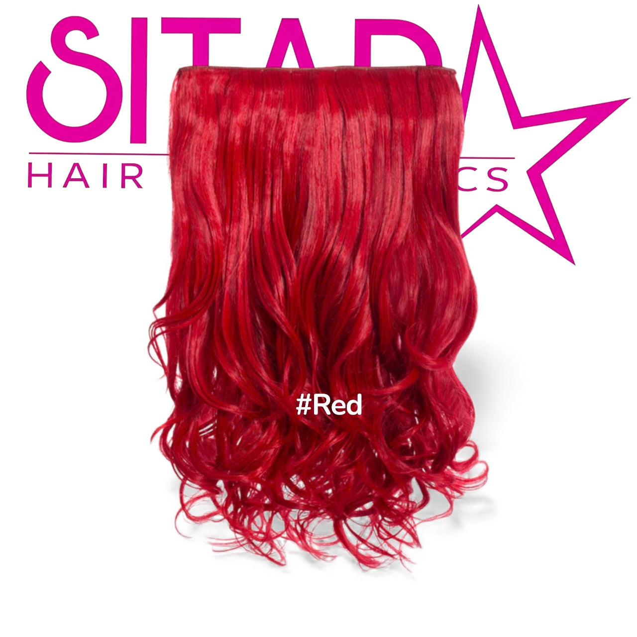 One Piece Curly Clip In Extension Heat Resistance Synthetic Hair