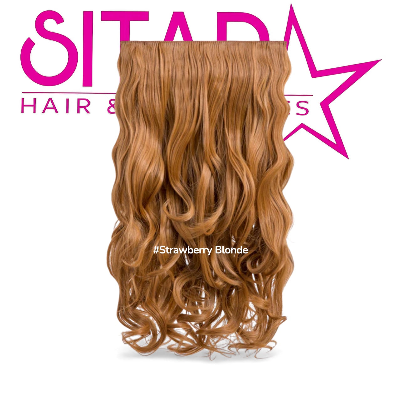 One Piece Curly Clip In Extension Heat Resistance Synthetic Hair