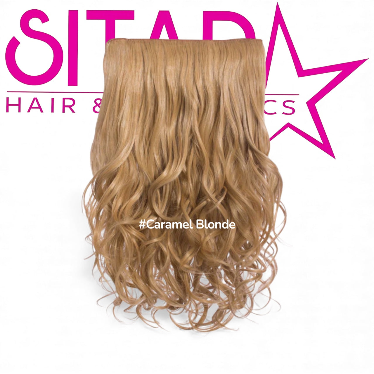 One Piece Curly Clip In Extension Heat Resistance Synthetic Hair
