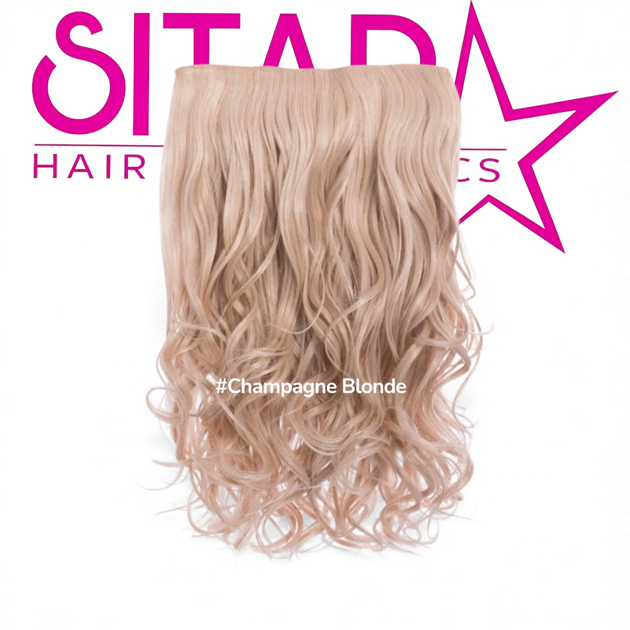 One Piece Curly Clip In Extension Heat Resistance Synthetic Hair