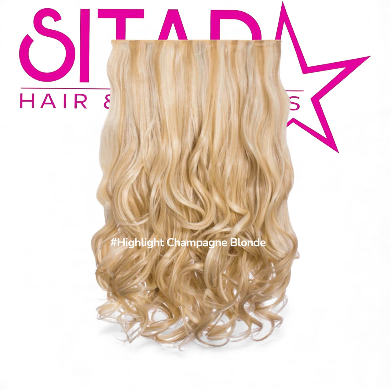 One Piece Curly Clip In Extension Heat Resistance Synthetic Hair