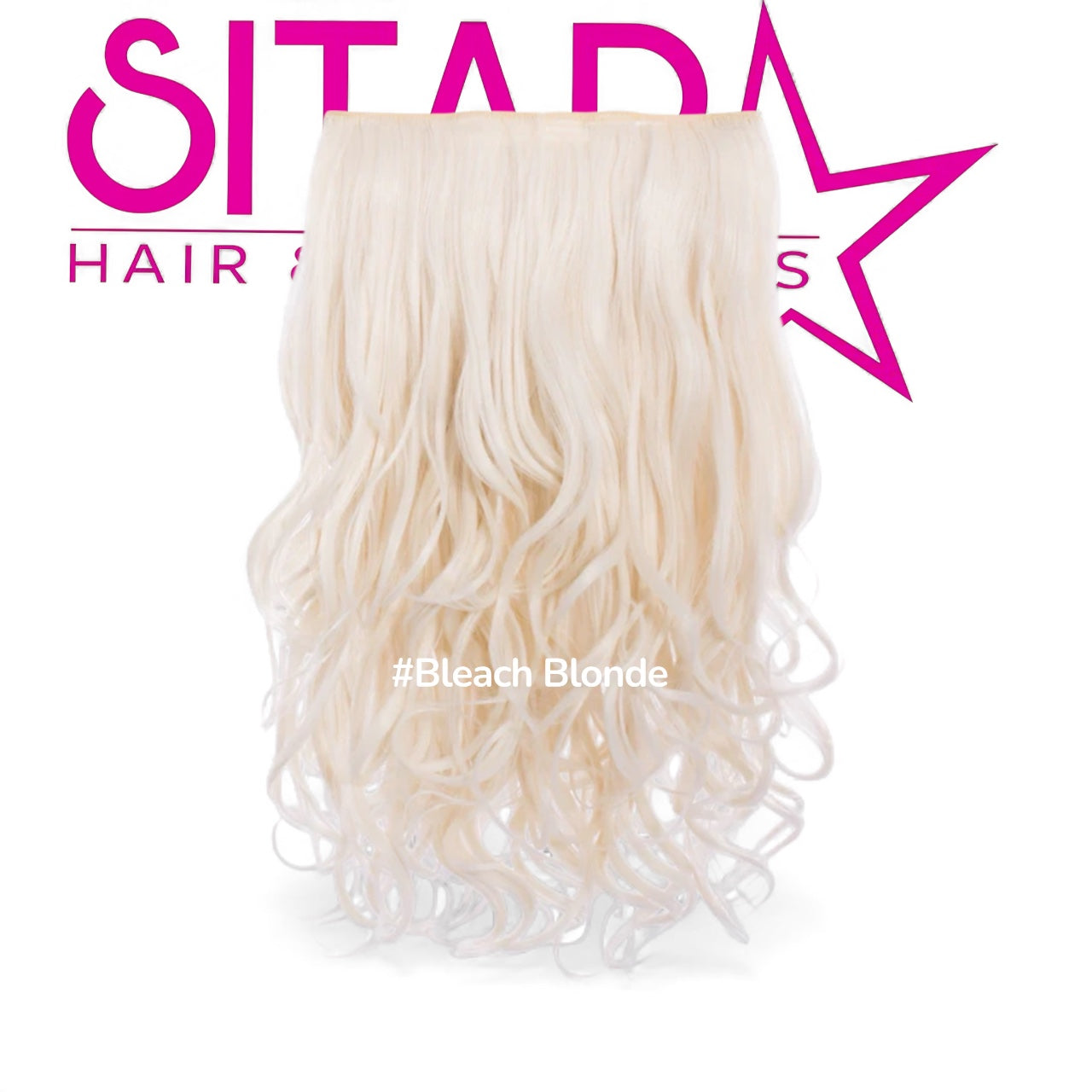 One Piece Curly Clip In Extension Heat Resistance Synthetic Hair