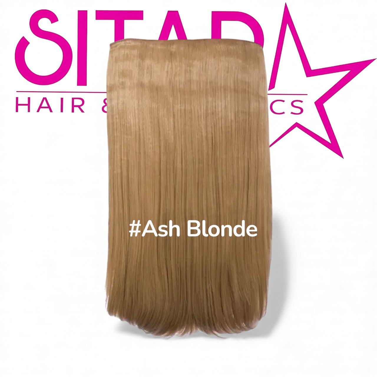 One Piece Straight Clip In Extension Heat Resistance Synthetic Hair