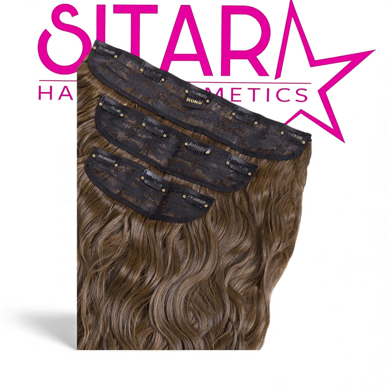 Kylie 3 pcs Beach Wave 20″ Clips-in Hair Extension